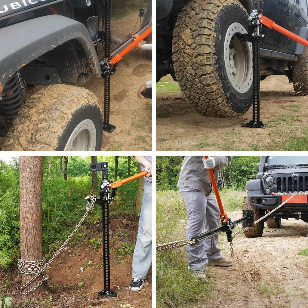 SKYSHALO 48 Off Road Farm Jack Hoist 7000 lbs High Lift Tractor Vehicle's Winch