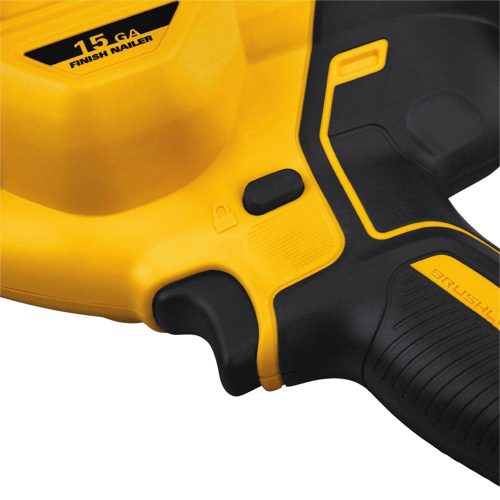 20V MAX XR Lithium-Ion Cordless 15-Gauge Angled Finish Nailer (Tool Only) DCN650B