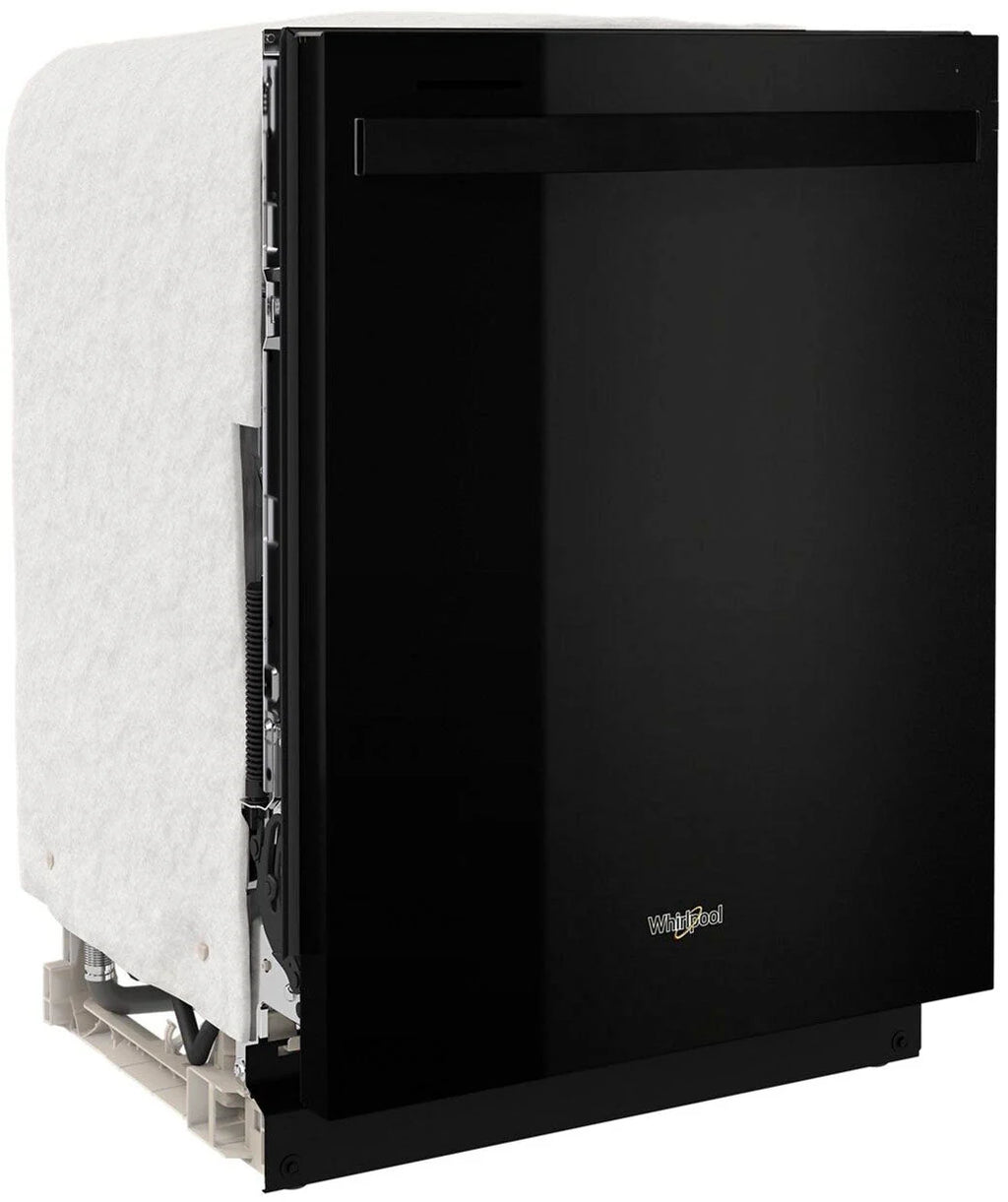 Whirlpool - 24 Top Control Built-In Dishwasher with Stainless Steel Tub, Large Capacity with Tall Top Rack, 50 dBA - Black