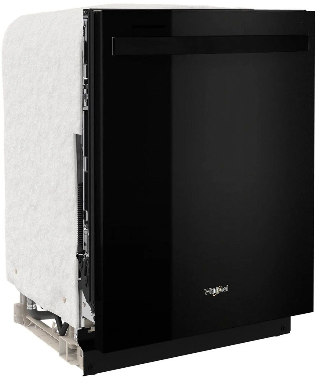 Whirlpool - 24 Top Control Built-In Dishwasher with Stainless Steel Tub, Large Capacity with Tall Top Rack, 50 dBA - Black