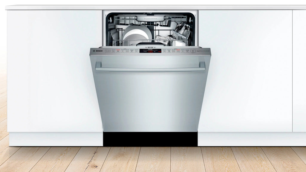 Bosch - 800 Series 24 Top Control Built-In Dishwasher with CrystalDry, Stainless Steel Tub, 3rd Rack, 40 dBa - Stainless steel