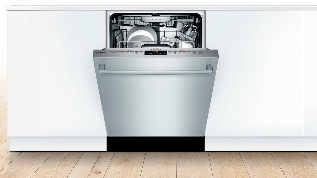 Bosch - 800 Series 24 Top Control Built-In Dishwasher with CrystalDry, Stainless Steel Tub, 3rd Rack, 40 dBa - Stainless steel