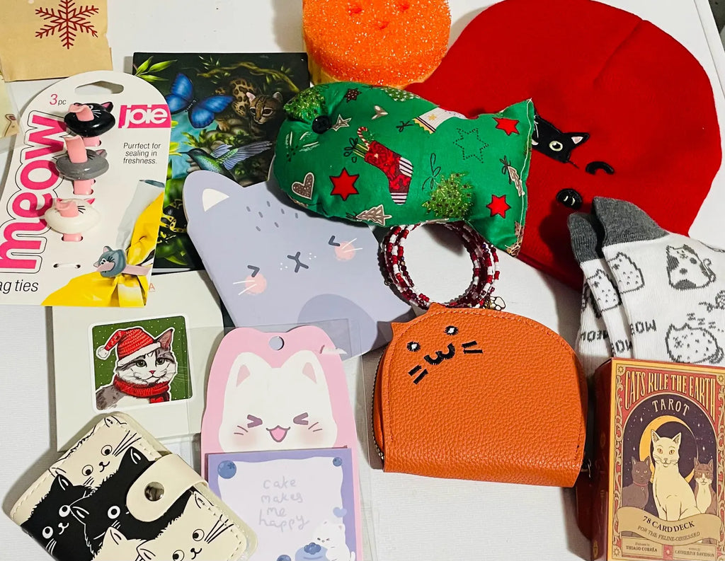 Advent Calendar with 24 Cat-Themed Gifts and Daily Surprises