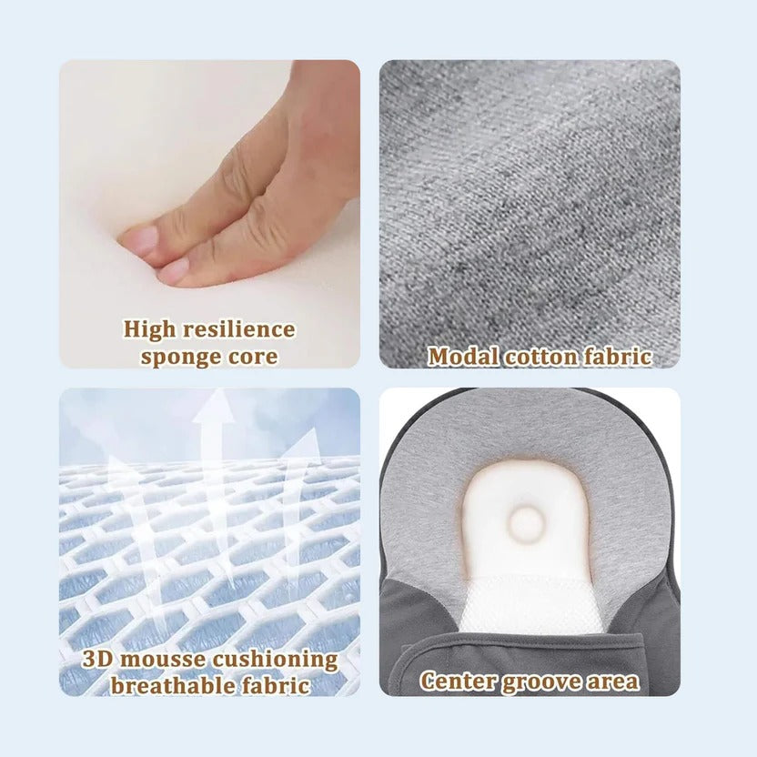 Baby Incline Cushion with Adjustable Leg Support for Newborns 0-12 Months