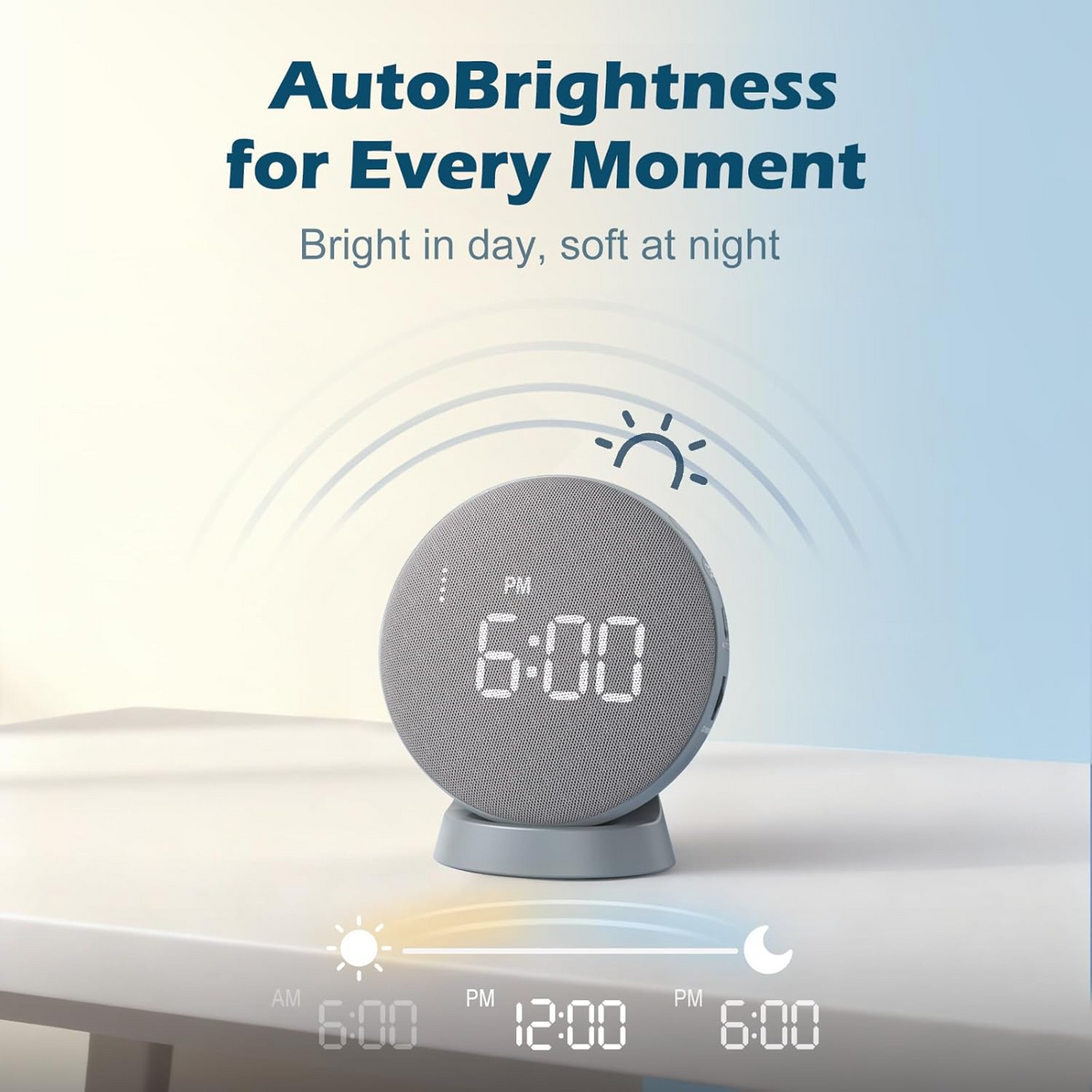 Cordless Vibrating Alarm Clock with Bed Shaker and 110dB Sound, 3 Wake Modes