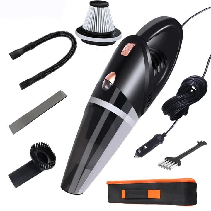 Corded Car Vacuum with Flexible Hose and Three Nozzle Attachments, 16ft  Cord