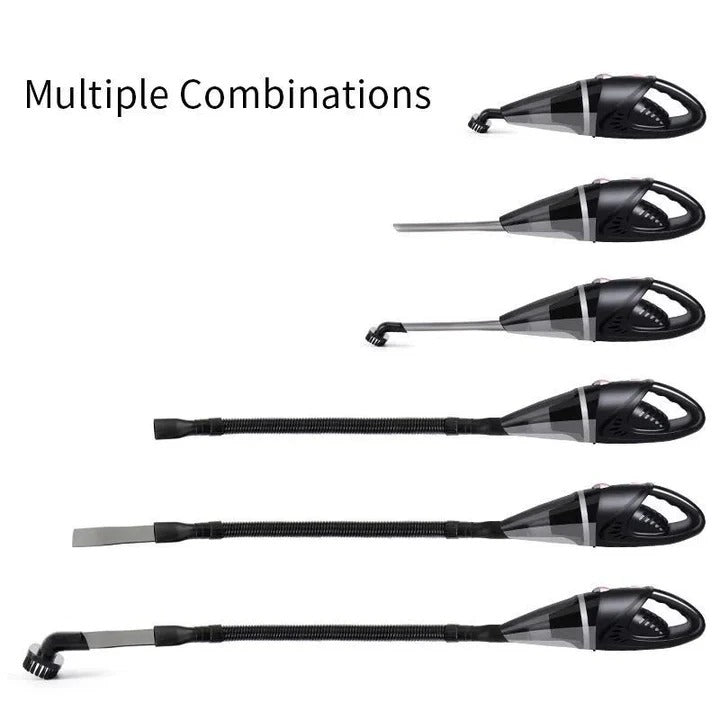 Corded Car Vacuum with Flexible Hose and Three Nozzle Attachments, 16ft  Cord