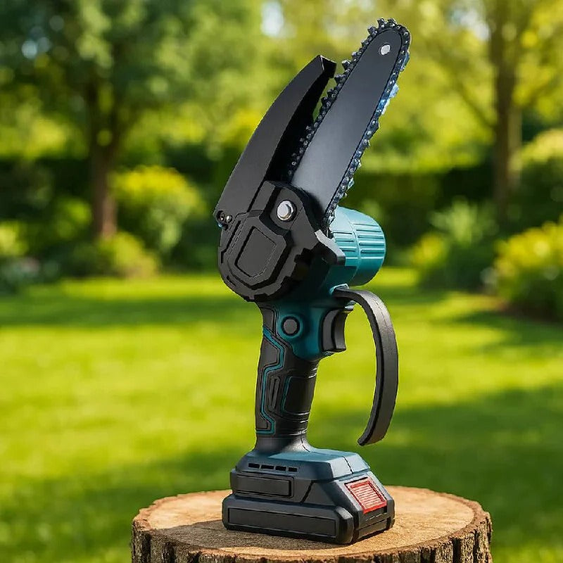 Cordless Electric Chainsaw with 1000W Motor and 30-Minute Battery,  Lightweight