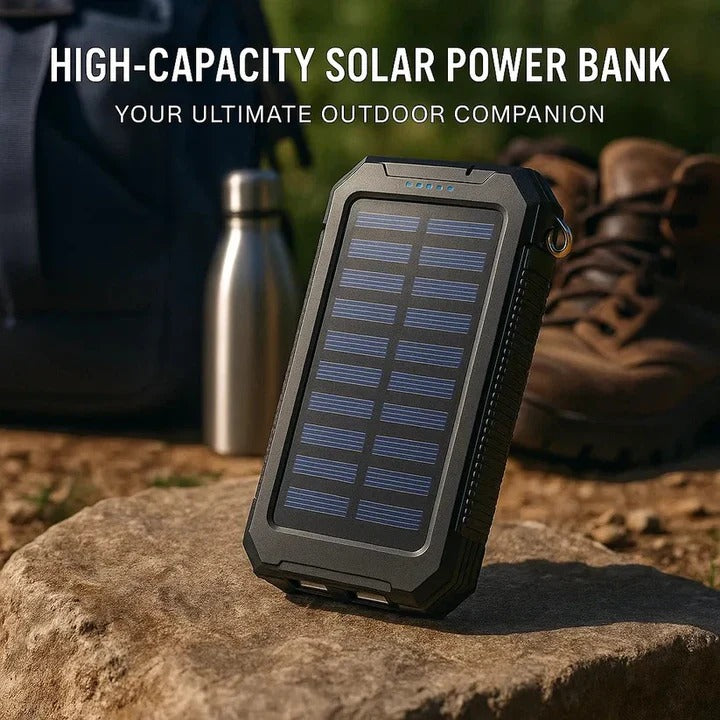30,000mAh Solar Charger Waterproof External Power Bank