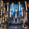 20 Pcs Floating Candles, Halloween Decorations with Wand Timer for Indoor Party Decor and Haunted House Displays
