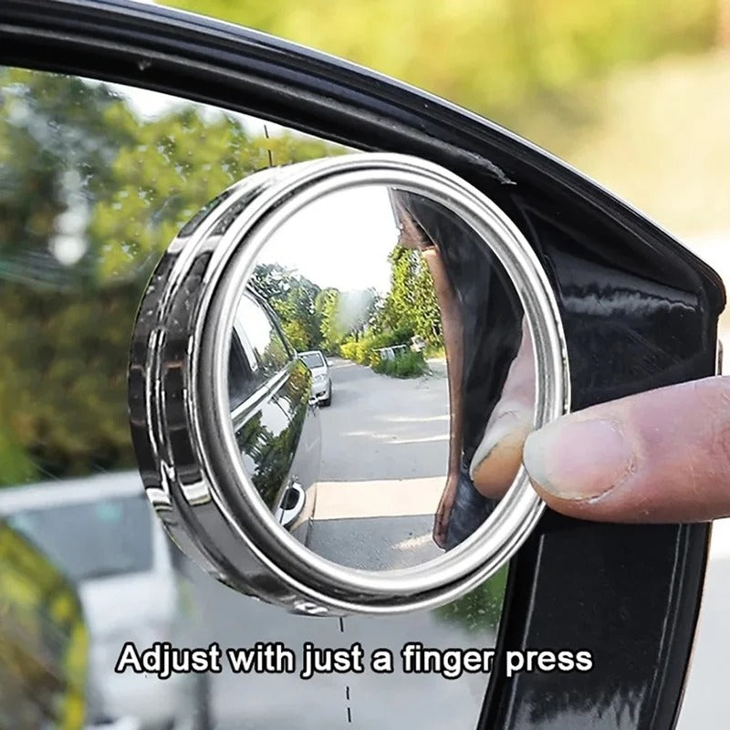 Convex Blind Spot Mirror with Vacuum Suction Mount and 360 Rotation for Cars, SUVs,  Trucks