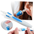 Earwax Removal Tool with Spiral Silicone Tips and Reusable Handle, 16-Pack